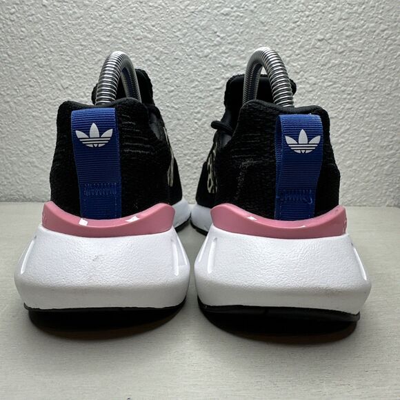 Adidas Swift Run 22 Black Pink Leopard Running Shoes - Picture 4 of 7